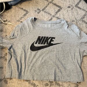 Nike Women's Heather Gray Crop Top